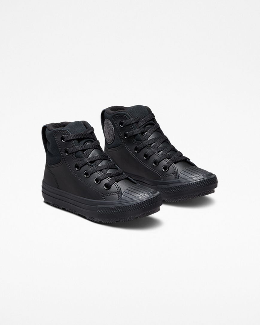 Zapatillas Altas Converse Chuck Taylor All Star Berkshire Boot Cuero Niña Negras Gris | PE 8LW0PE